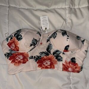 NWT Floral Corset Top